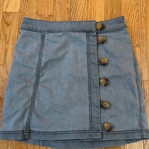 Free people grey mini skirt